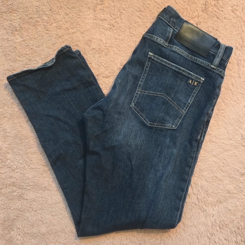 Armani Exchange Dark Blue Straight Jeans